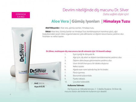 Aloe Vera,Gümüş iyonları, Himalaya tuzulu DİŞ MACUNU